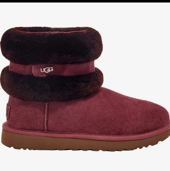 Ugg Limited Edition Fluff Mini Boots Shearling Fur Designer Fur Wool #186 - Picture 3 of 15